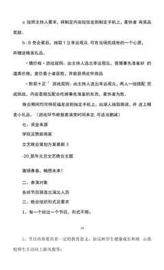 文藝晚會策劃方案精編版